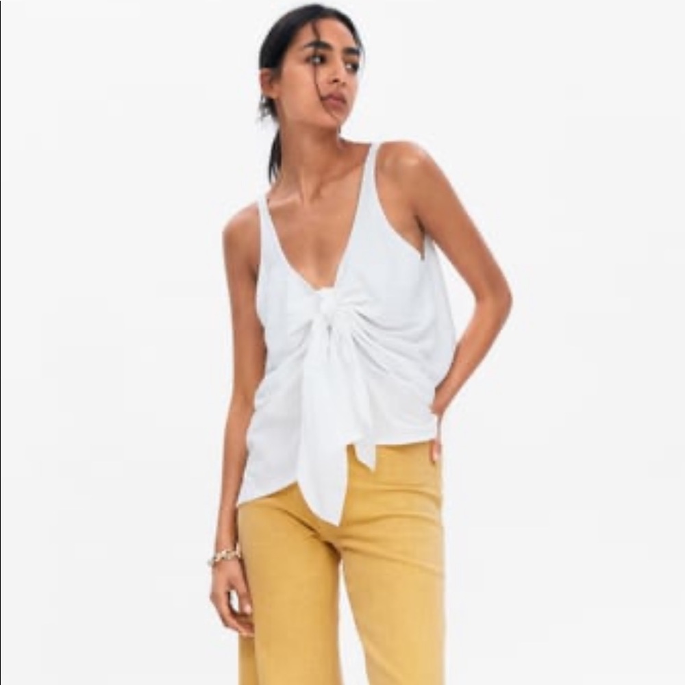 Zara Front Knotted Top